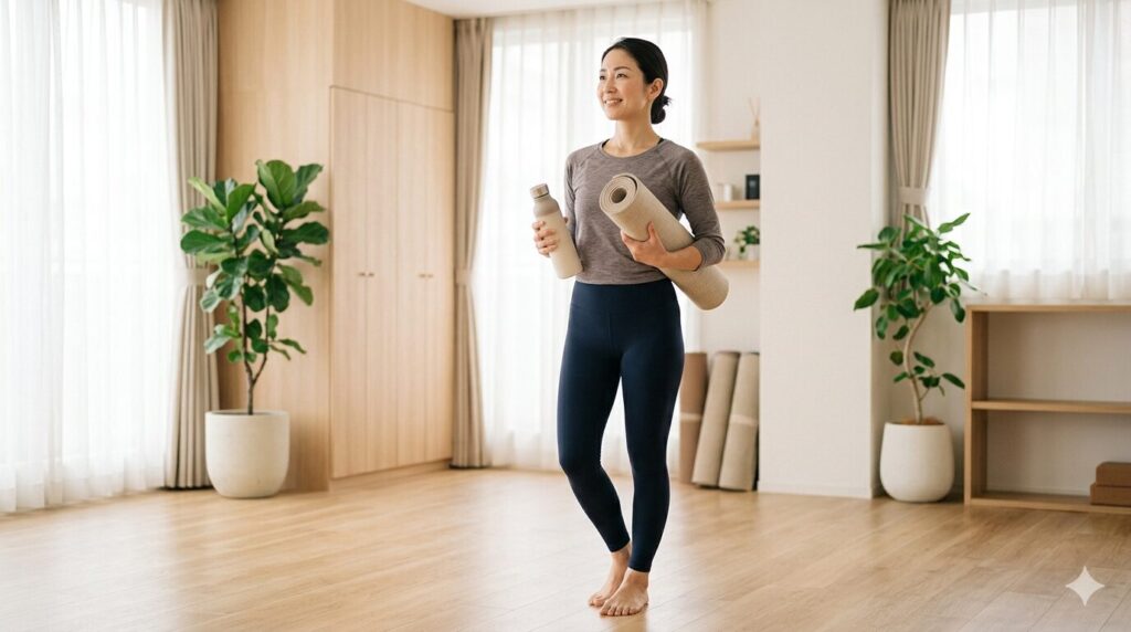 ホットヨガ体型変化　頻度別