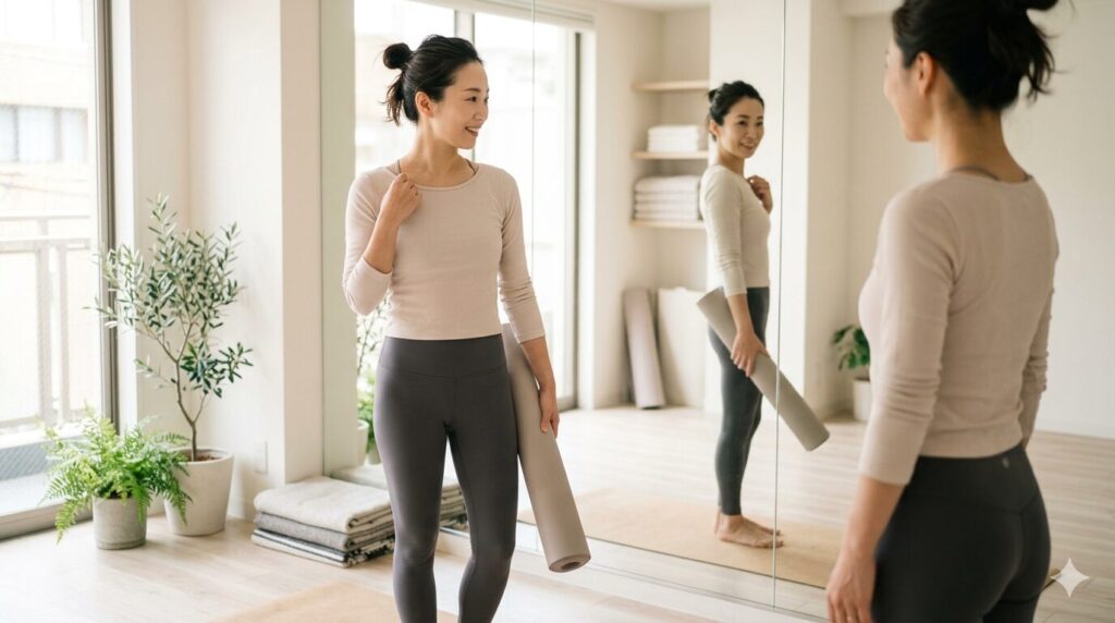 ホットヨガ　体型変化２